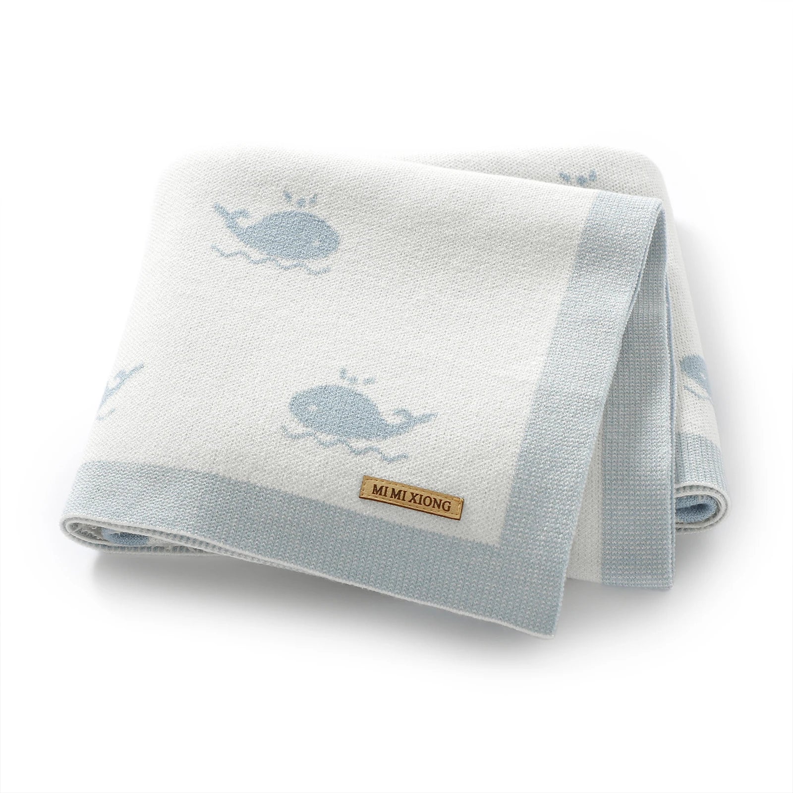 Little Whale Knit Blanket