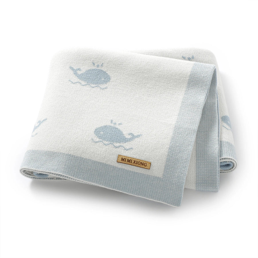 Little Whale Knit Blanket, product view 7