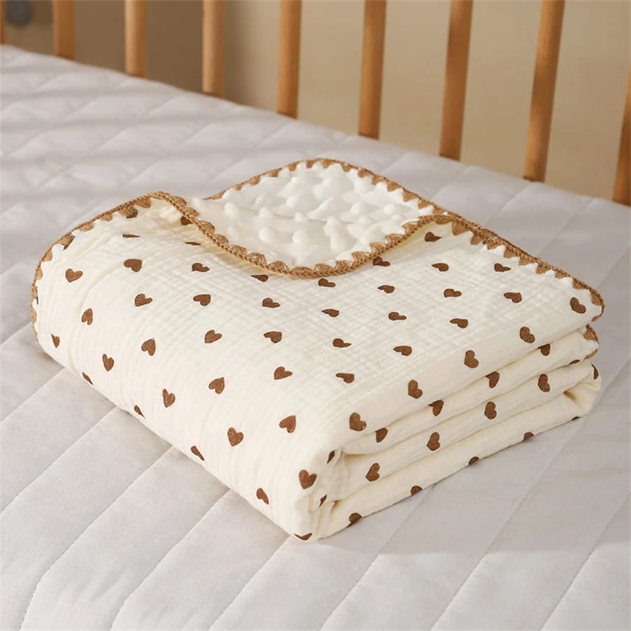 Double Dot Lined Baby Blanket, product view 9