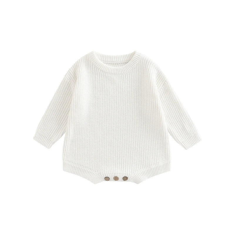 Knitted Long Sleeve Baby Romper, product view 14