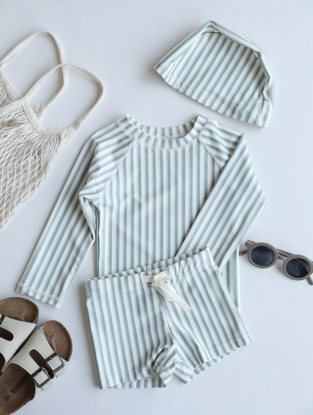 Printed Long Sleeve Swimwear Set for Toddlers