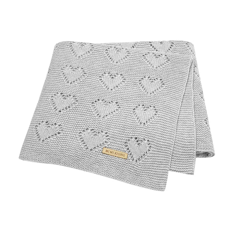 Knitted Cotton Baby Blanket