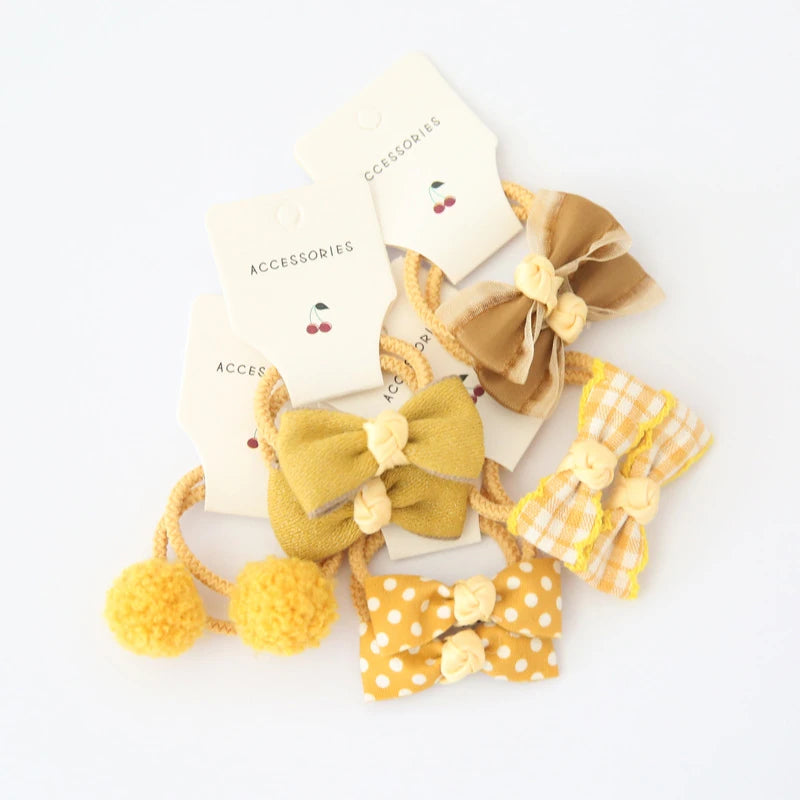 Floral Bow Hair Accessories Set, product view 20