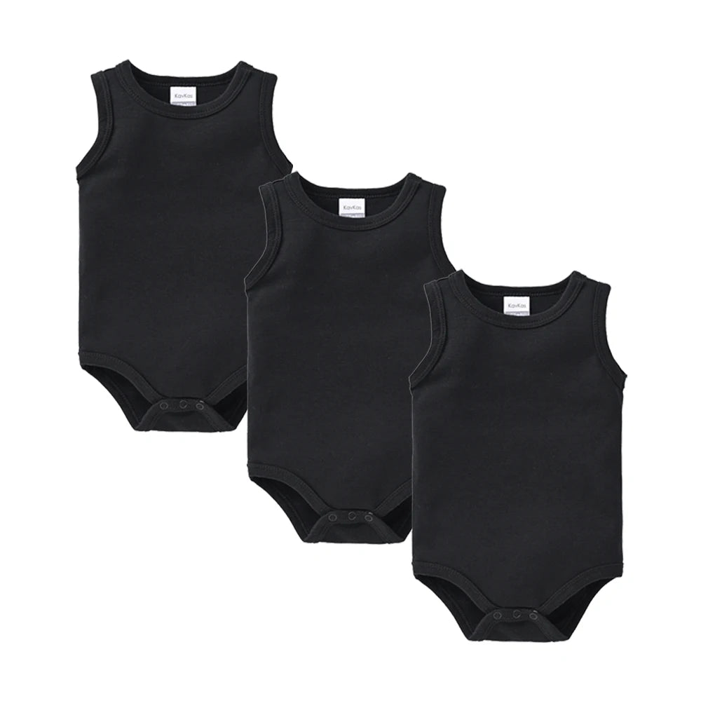 Cotton Sleeveless Bodysuit Set