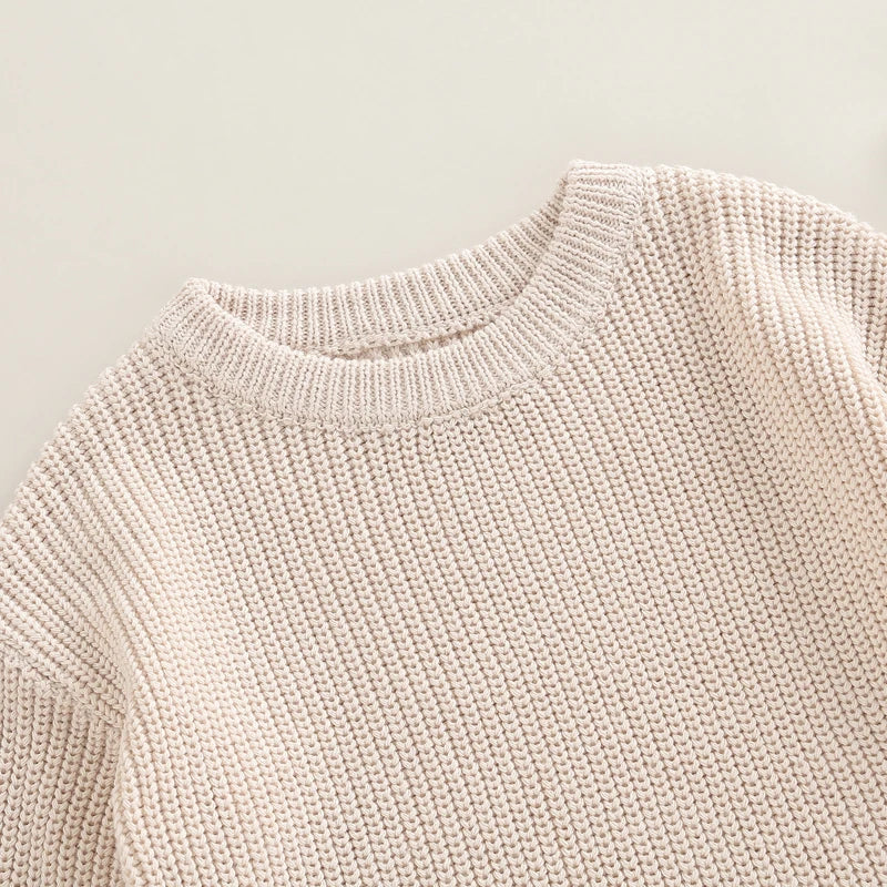 Knitted Long Sleeve Baby Romper, product view 3