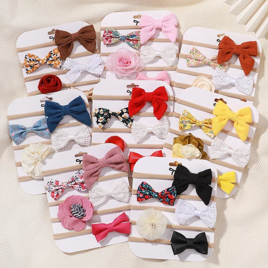 Floral Lace Bow Headband, product view 4