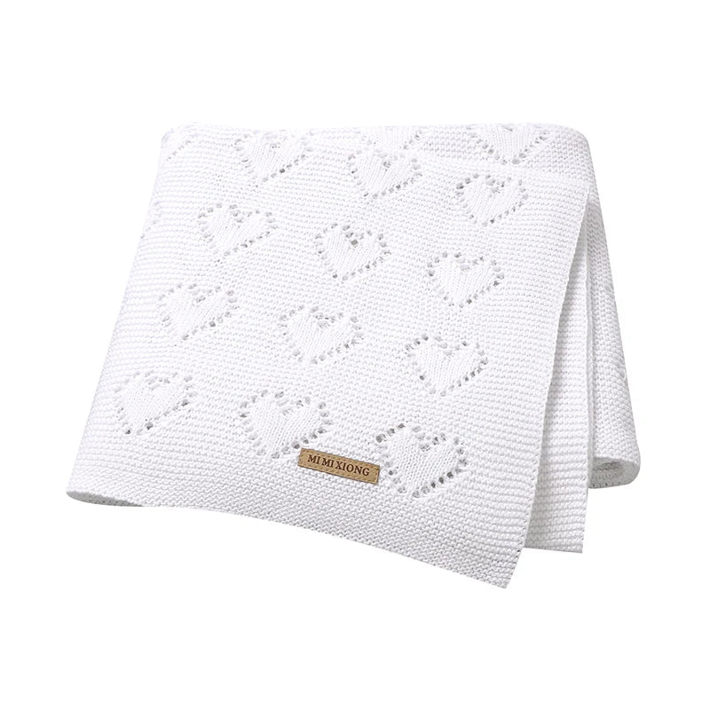 Knitted Cotton Baby Blanket