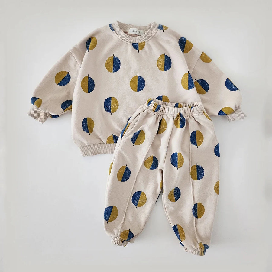 Balloon Print Sweatshirt Romper, product view 5