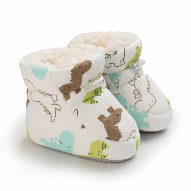 Dinosaur Cozy Cartoon baby boots