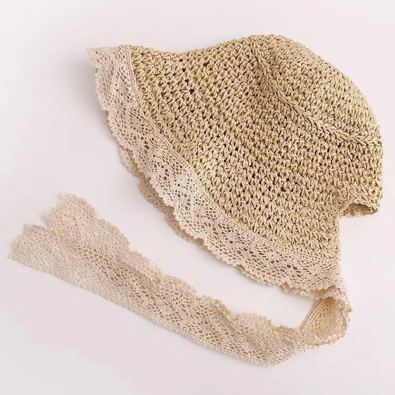 Lace Bow Baby Sun Hat, product view 10