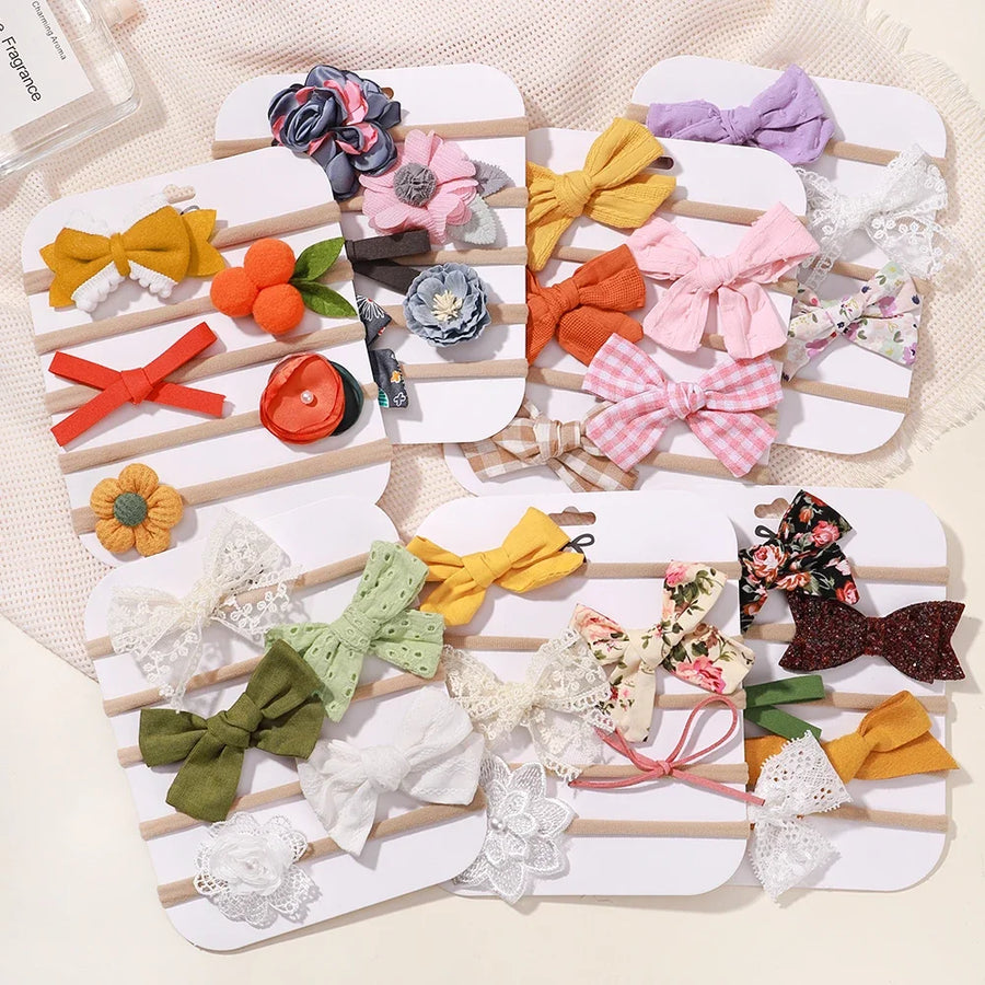 Floral Lace Bow Headband, product view 3