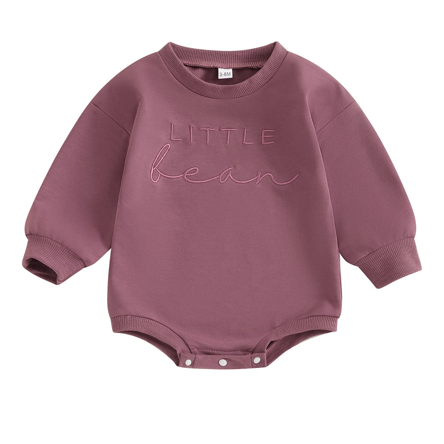 Little Bean Embroidery Romper, product view 7