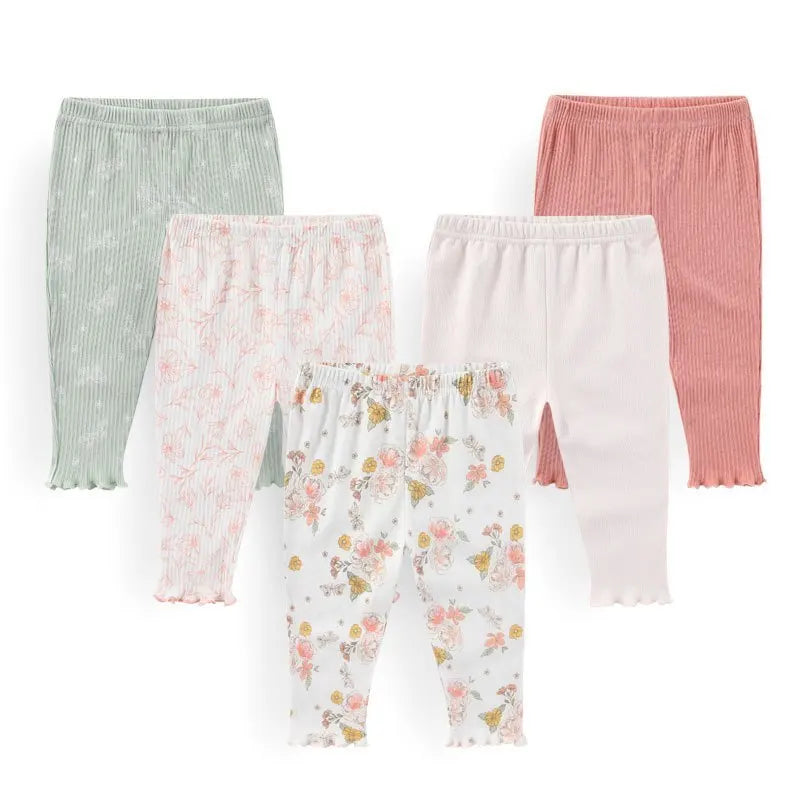 Solid Color Cotton Baby Pants