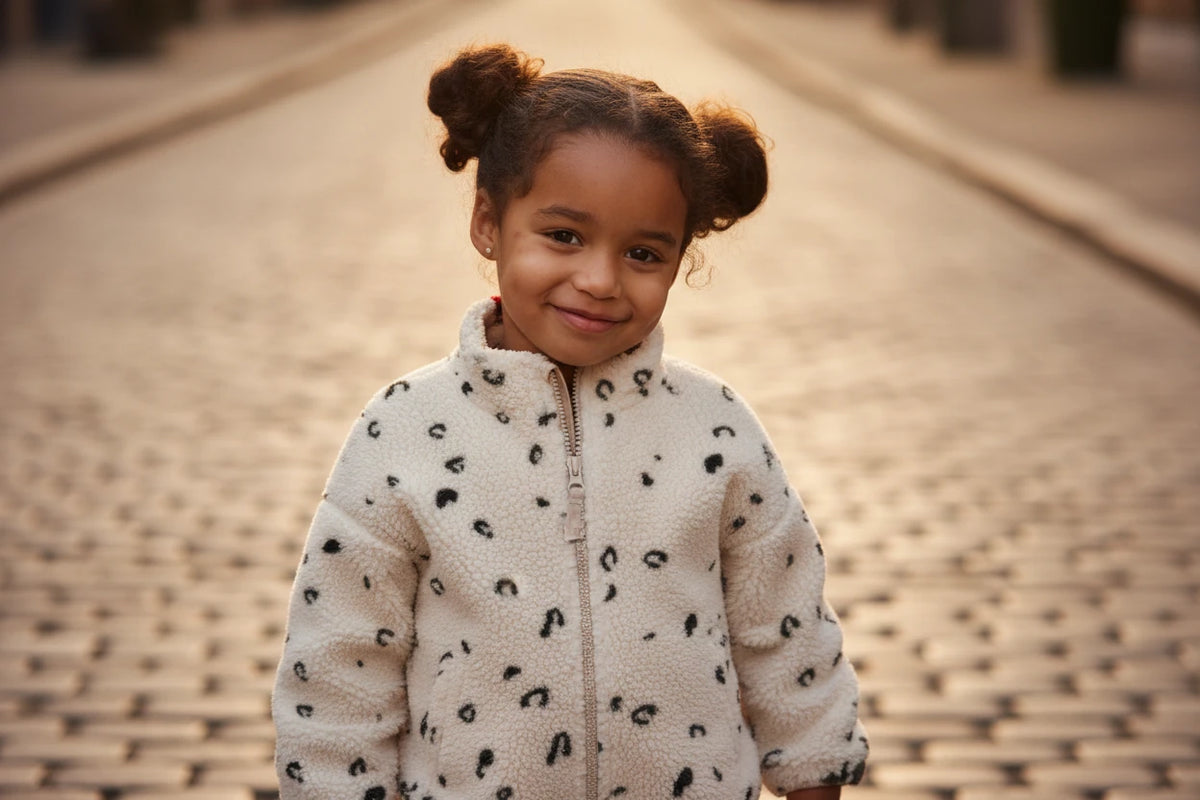 Cozy fleece hooded sweatshirt and pants set in light pink