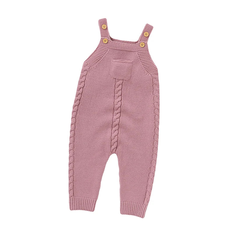 Hearthside Cable Knit Overall Romper