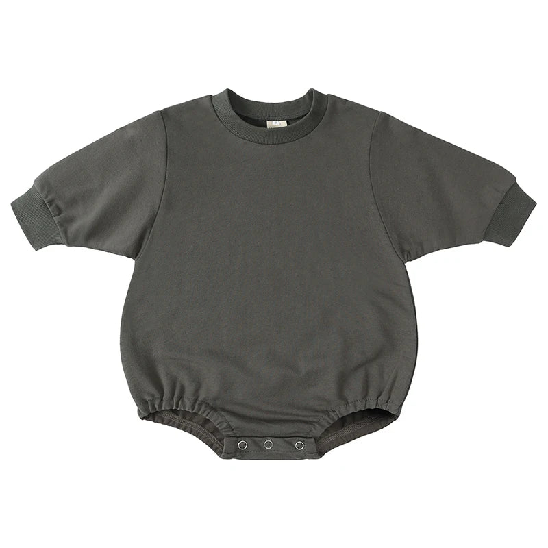 Cotton Baby Romper Bodysuit in French Terry Fabric