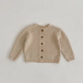 Autumn Long Sleeve Knitted Cardigan Sweater displayed on hanger