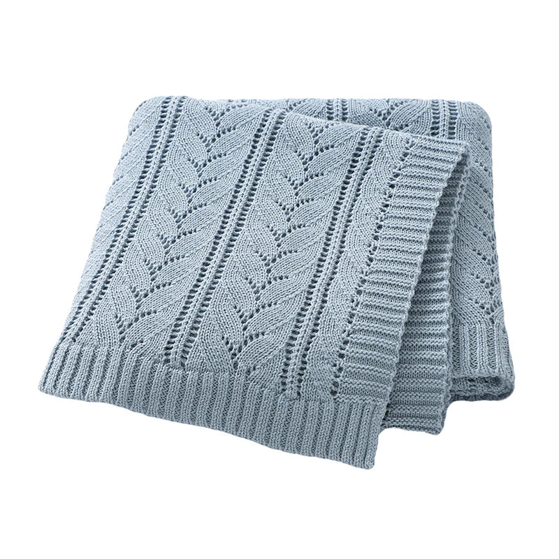 Knitted Cotton Baby Swaddle Blanket