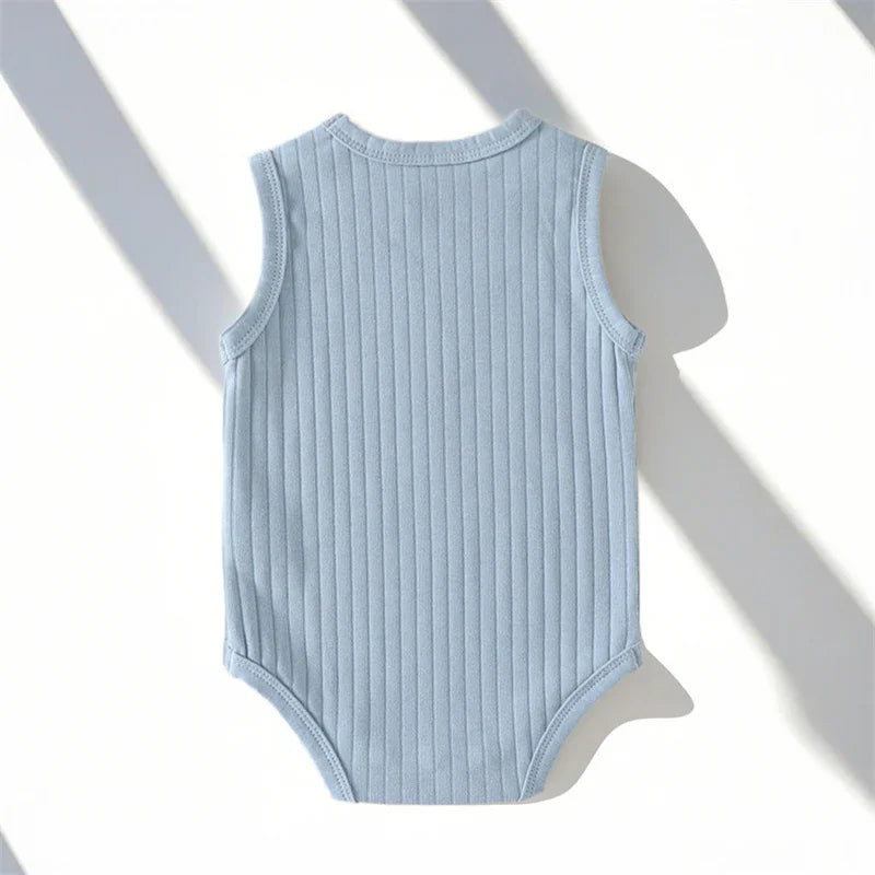 GentleNest Sleeveless Ribbed Bodysuit Set