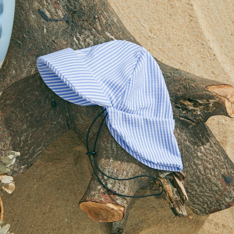 Striped Rash Guard Swim Set