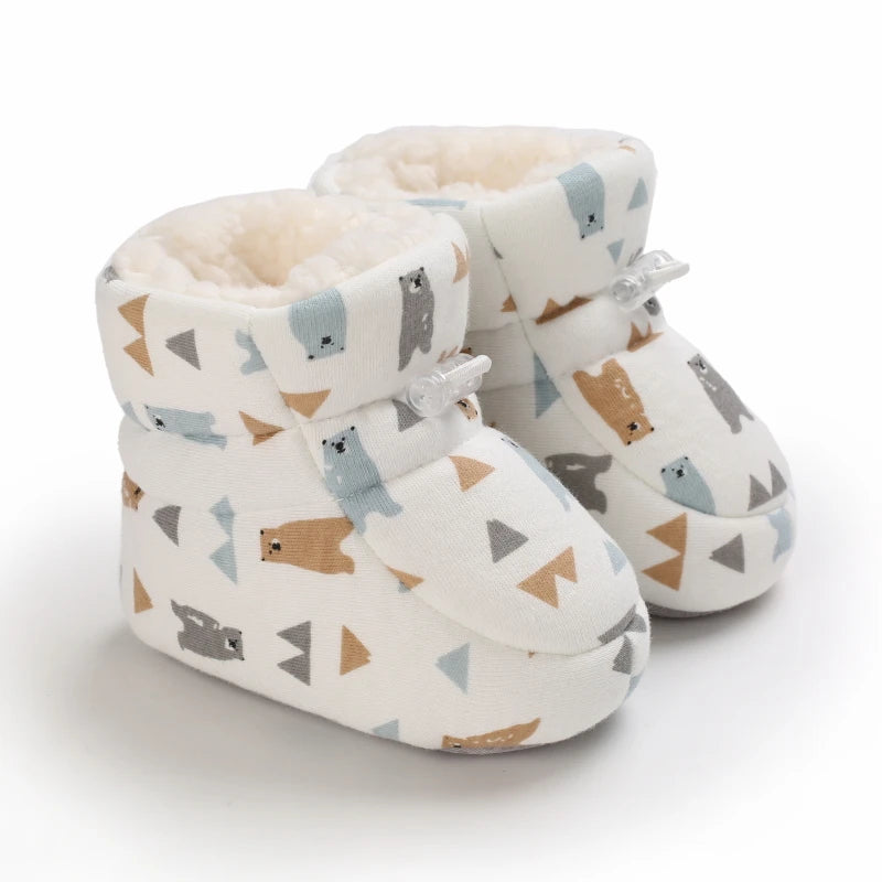 Bear Cozy Cartoon baby boots