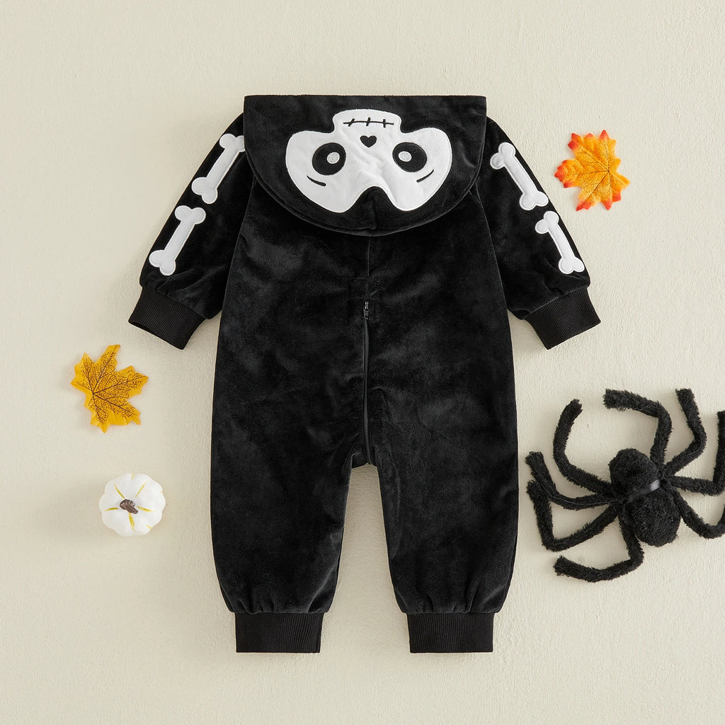 Belle Marianne Skeleton Little Bat Romper Costume