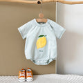 Fruit Patch Bubble Romper in Apricot color variant