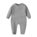 Neutral Cartoon Cotton Romper
