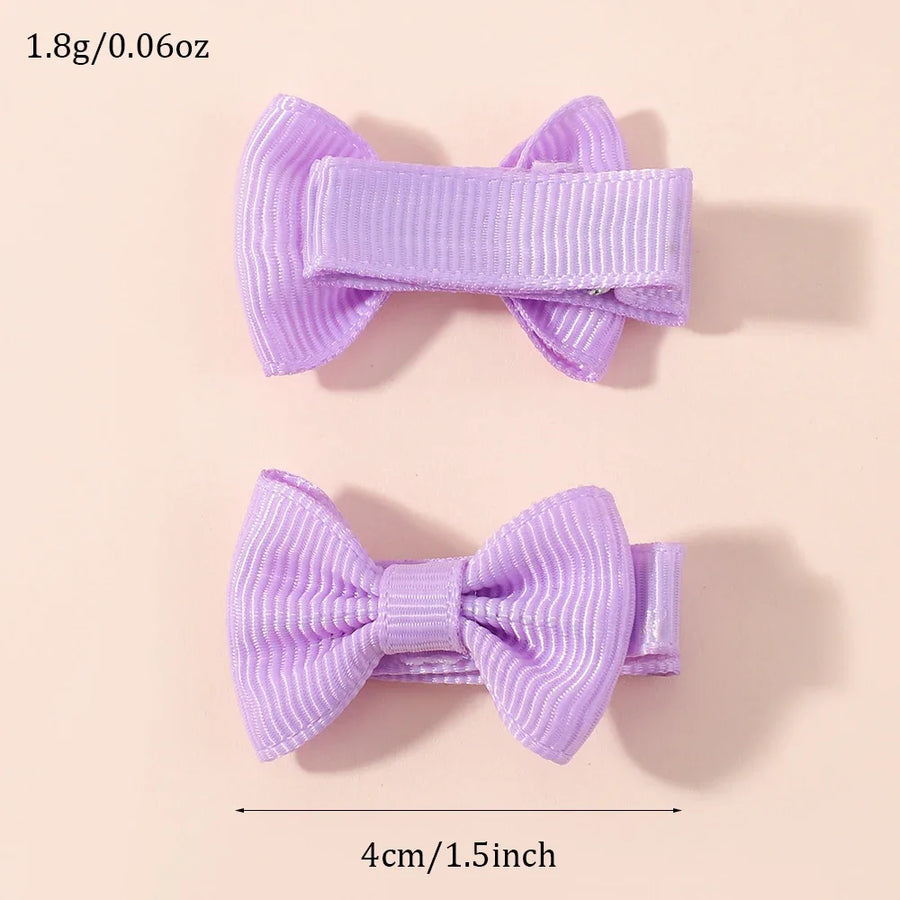 Mini Hair Bow Clip Set, product view 5