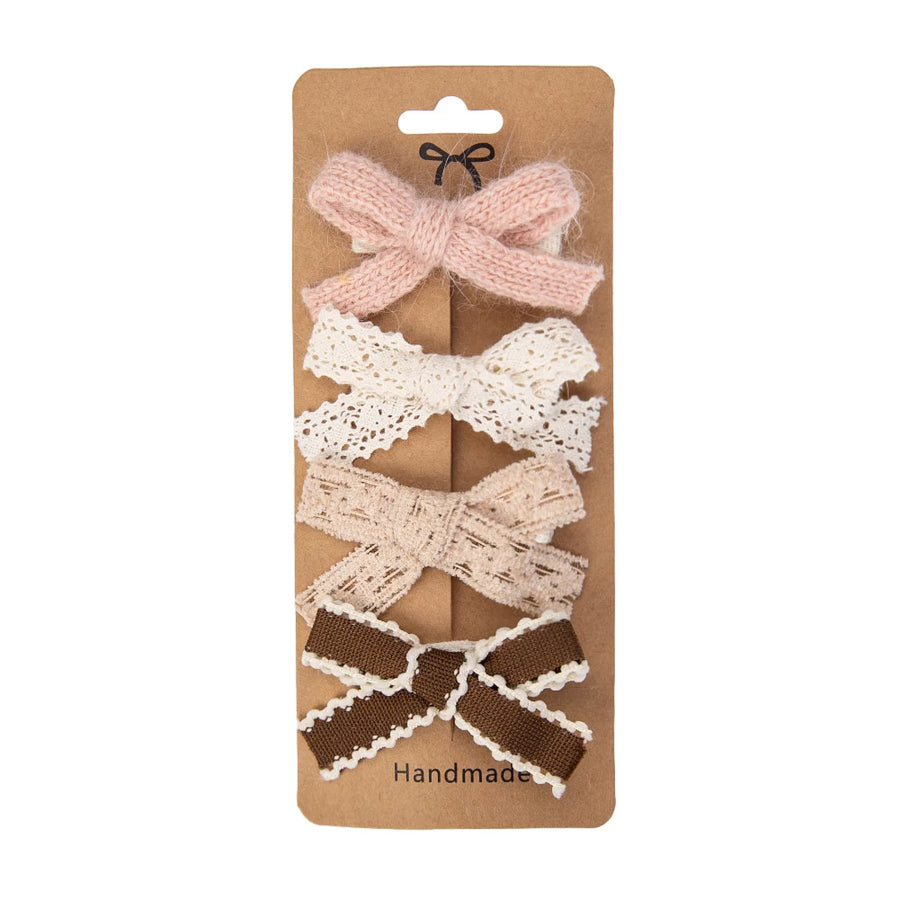 Lace Trim Hair Bow Set, product view 11