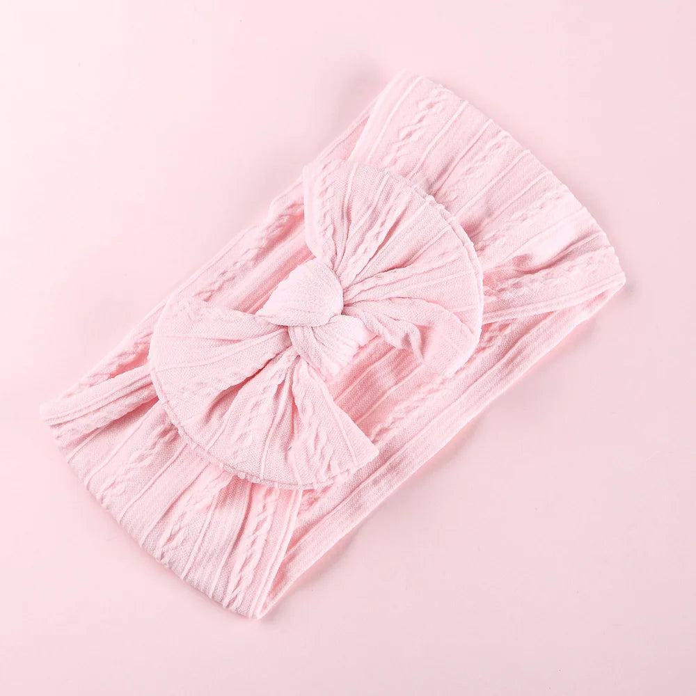 Bow Print Baby Headband Set