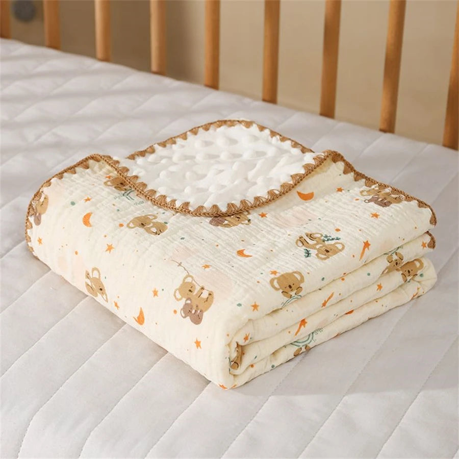 Double Dot Lined Baby Blanket, product view 7