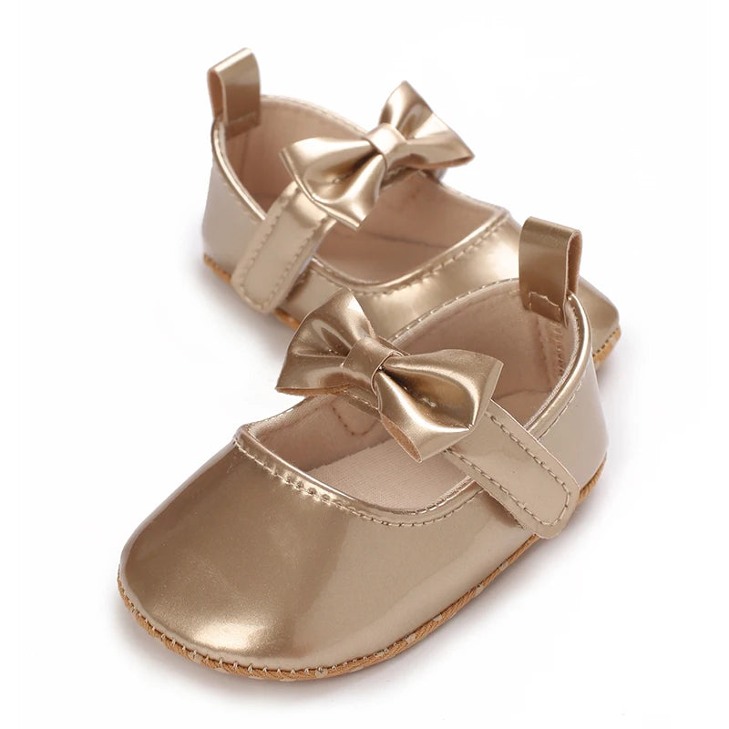 Bow Detail Baby First Walkers side view