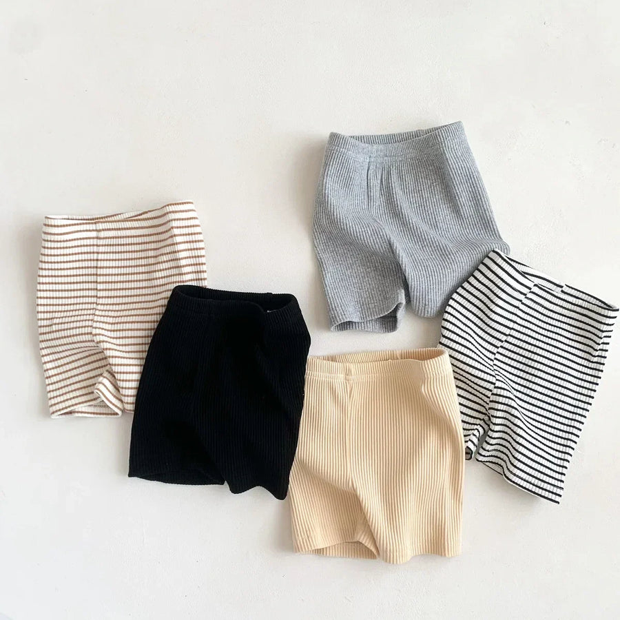 Striped Ribbed Shorts, product view 3