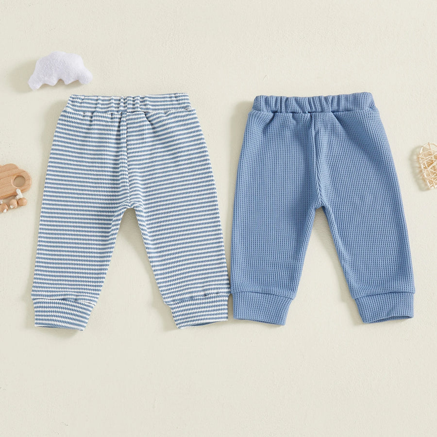 Striped & Solid Pants Set, product view 3