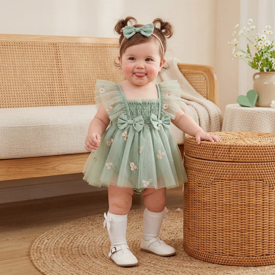 Fleur Tulle Romper Dress & Headband – detail 2