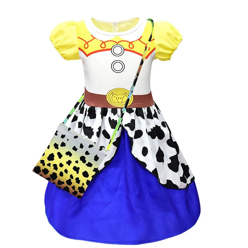 Western cowgirl dress costume with crossbody bag