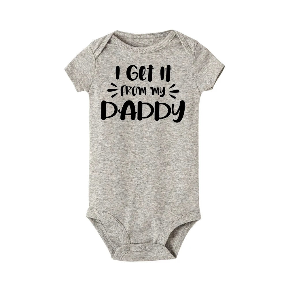 I Love My Daddy Romper side view