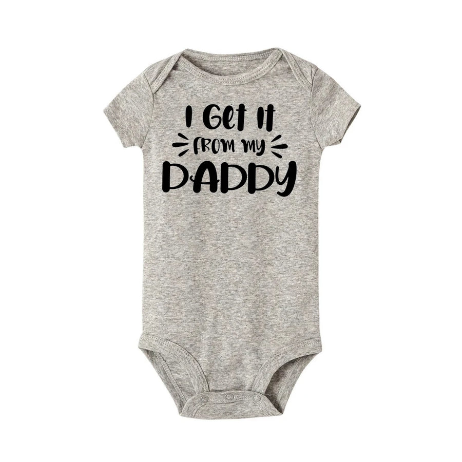 I Love My Daddy Romper side view