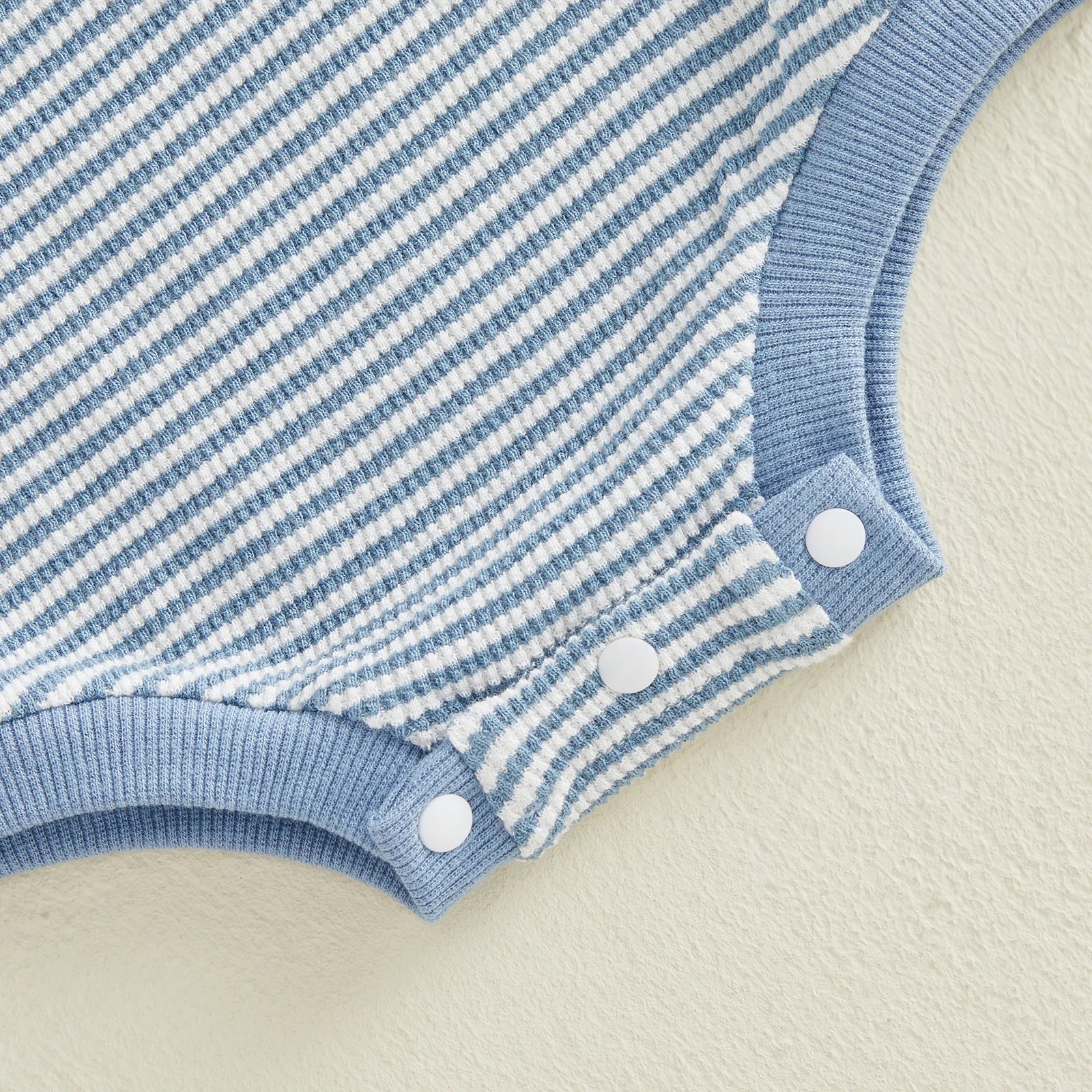 Duck Embroidery Stripe Romper