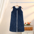 Plush Velvet Sleep Sack - Navy blue - 0-6 months