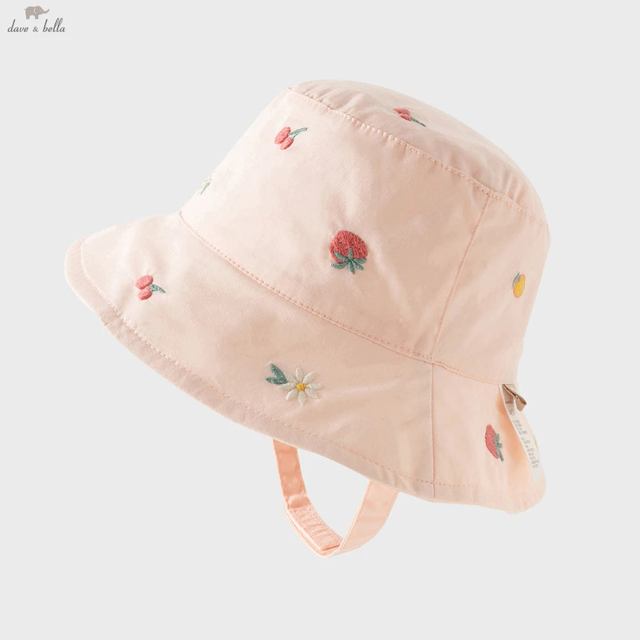 Floral Fisherman Hat in Pink for Baby Girls