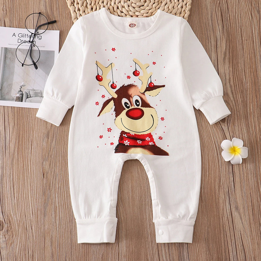 Reindeer & Buffalo Plaid Family Christmas Pajamas