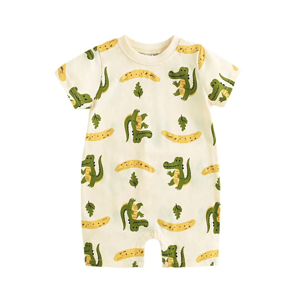 Lions Wild Life Print Romper