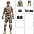 Tan camouflage basic costume set for kids