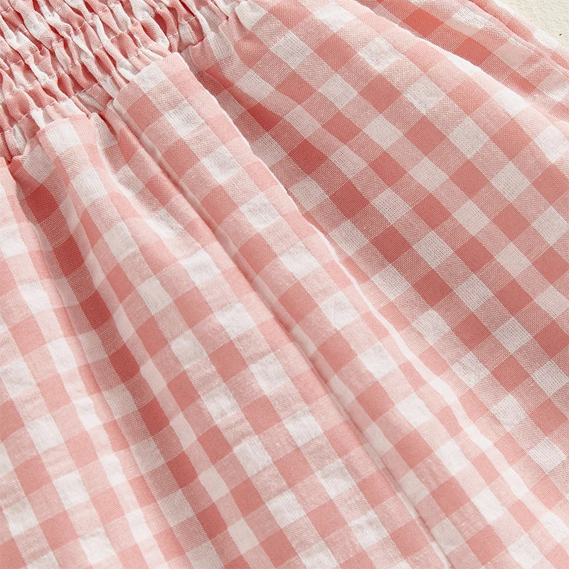 Vichy Ruffle Gingham Jumpsuit – detail 5