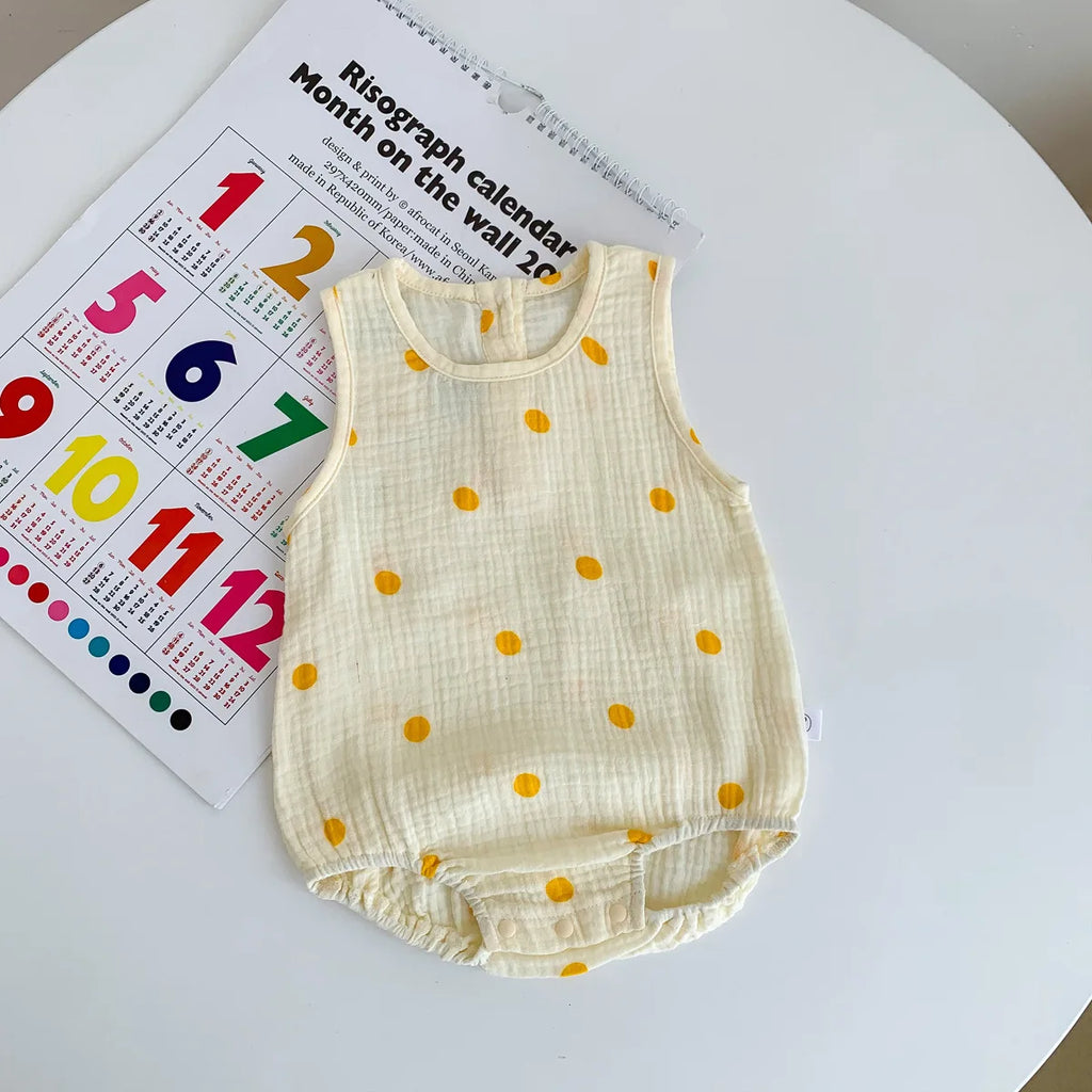 Wrinkle Cloth Sleeveless Bodysuit