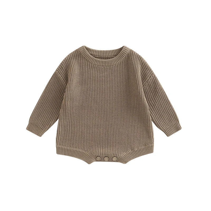 Knitted Long Sleeve Baby Romper, product view 18