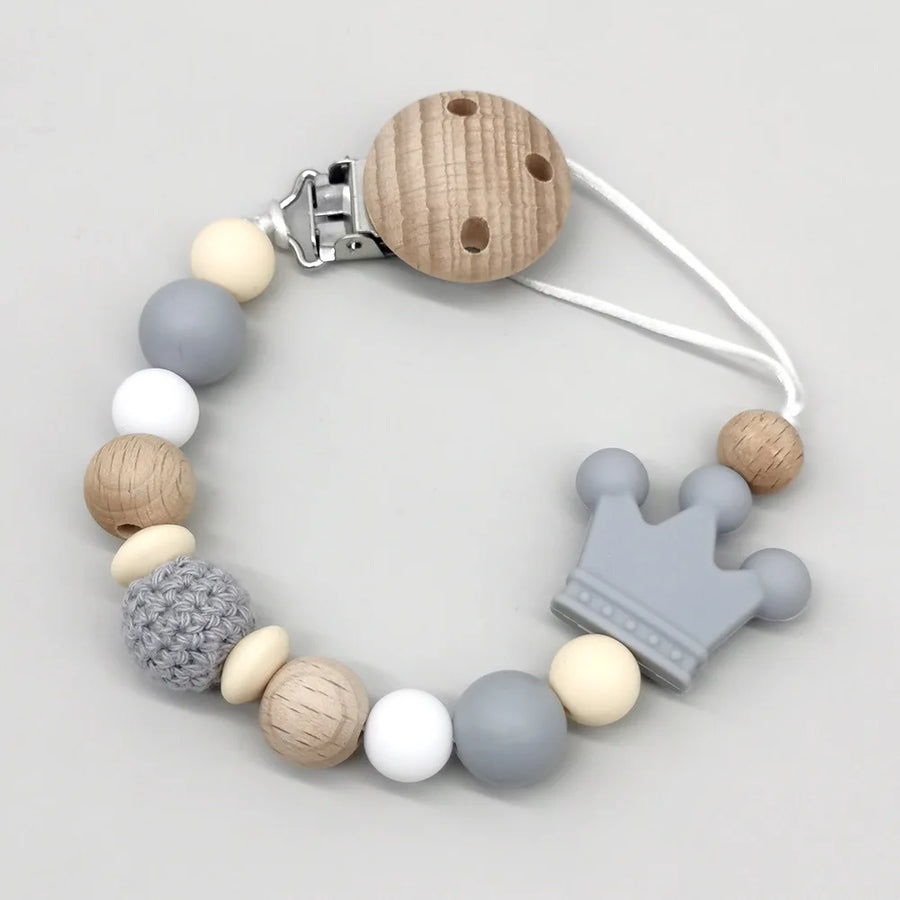 Wooden Bead Pacifier Clip, product view 12