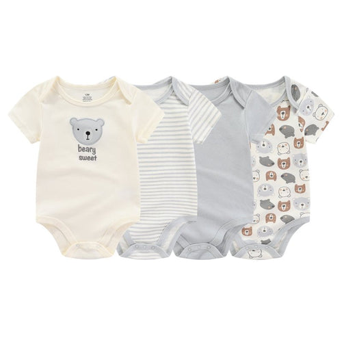 Beary Sweet Bodysuit Set (4-Pack) - authentic supplier product photo